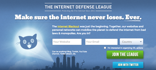 Homepage of IDL website