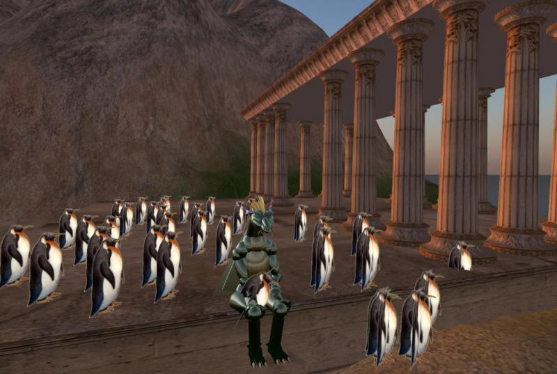 Second Life Image of Penguins