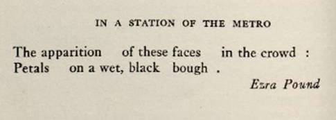 Pound's 'In a Station of the Metro' screenshot