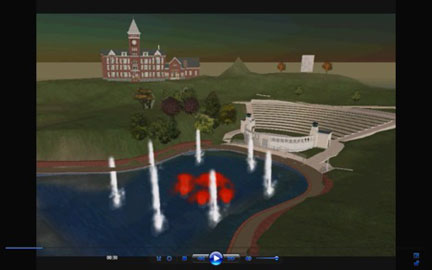 Second Life image of Clemson U